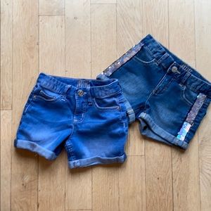 Like New Girls Justice Denim Shorts